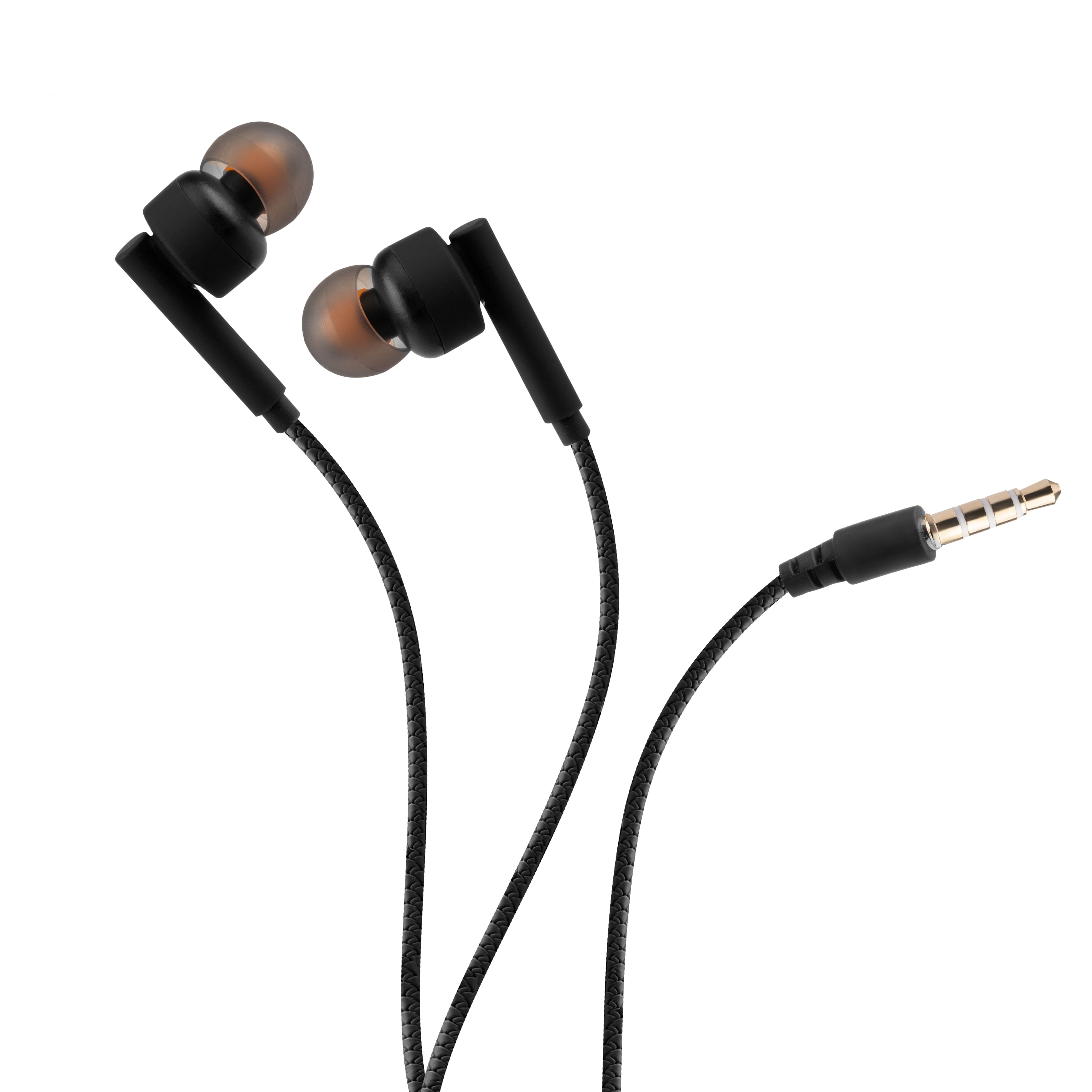 Lapcare WOOBUDS VI wired Earbuds with inbuilt MIC -Black (LBD-606)