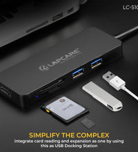Type C 3.1 - 5 in 1 Travel Docking station (2*USB / HDMI/ Card Reader)