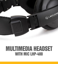 LAPCARE MULTIMEDIA USB WIRED HEADSET WITH MIC LHP-400